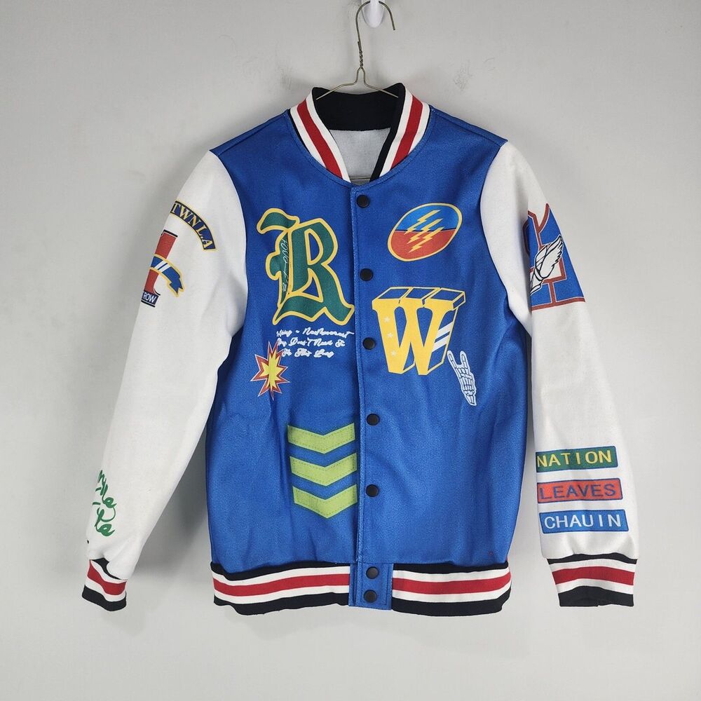 First Row Varsity Jacket SZ Large Downtown LA League Graphic Print